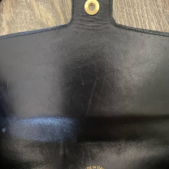 Vintage Gucci shoulder bag leather with gold hardware - Picture 6 of 16